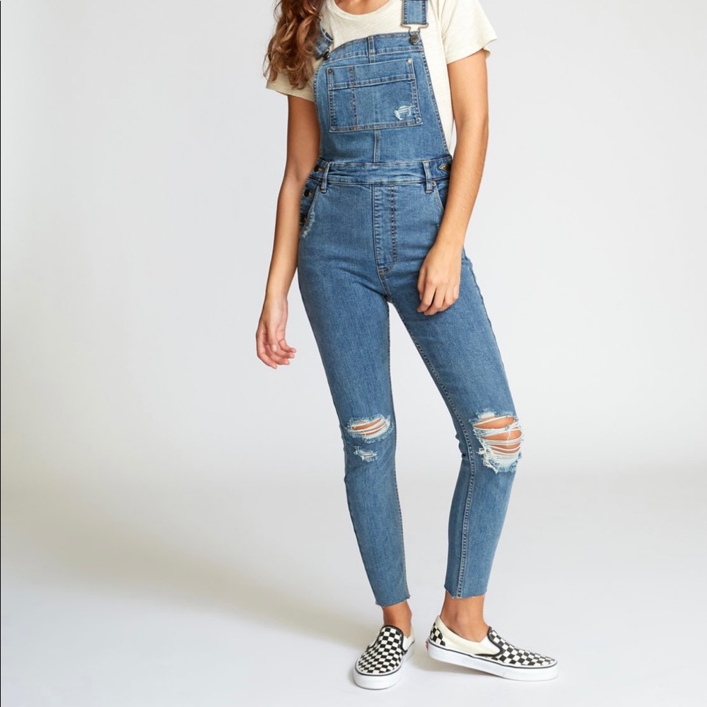 RVCA Skinny Jean Overalls